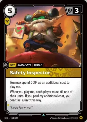 Safety Inspector 164 de Riftbound Unleashed