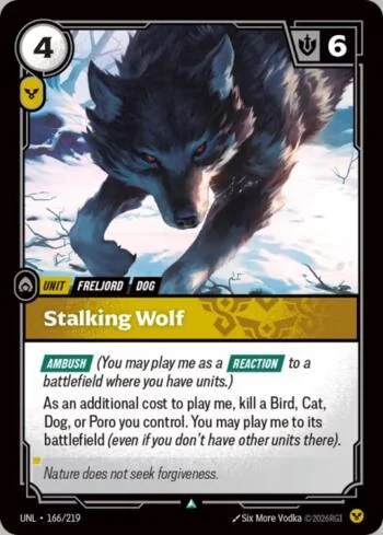 Stalking Wolf 166 de Riftbound Unleashed
