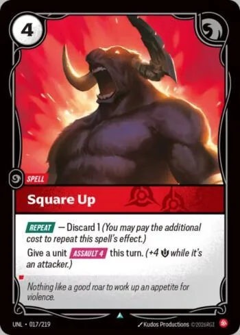 Square Up 17 de Riftbound Unleashed