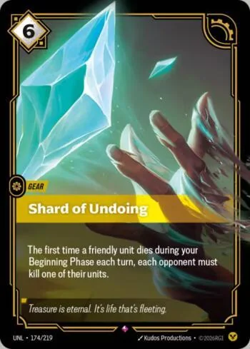 Shard of Undoing 174 de Riftbound Unleashed