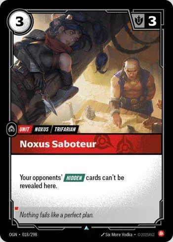 Noxus Saboteur 18 de Origins
