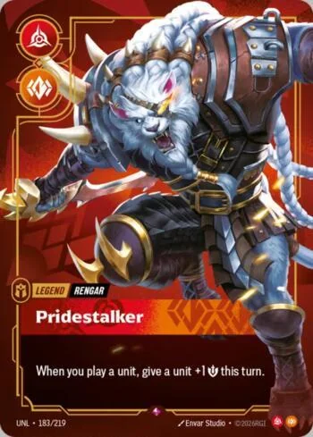 Rengar, Pridestalker 183 de Riftbound Unleashed
