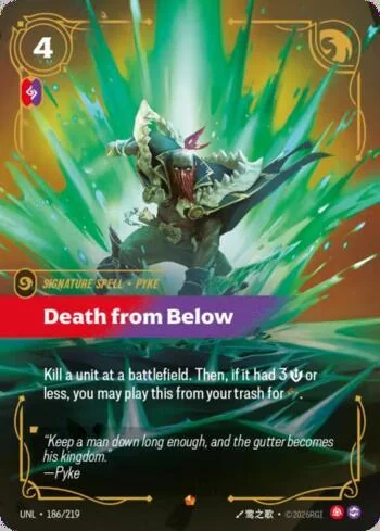 Death from Below 186 de Riftbound Unleashed