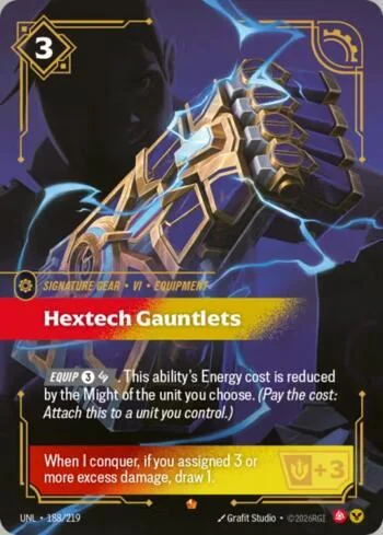 Hextech Gauntlets 188 de Riftbound Unleashed