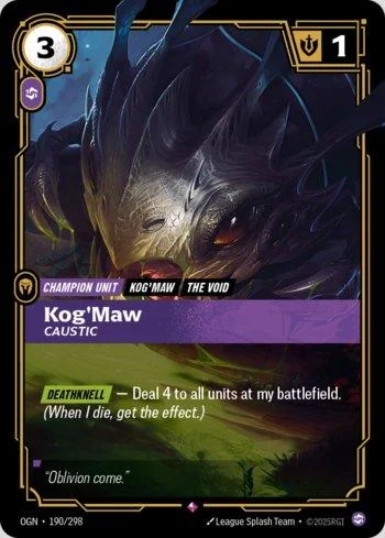 Kog'Maw, Caustic 190 de Origins