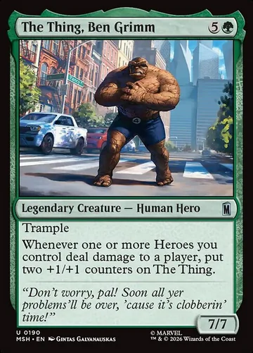 The Thing, Ben Grimm de Marvel Super Heroes