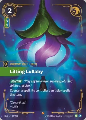 Lilting Lullaby 190 de Riftbound Unleashed