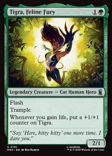 Tigra, Feline Fury de Marvel Super Heroes
