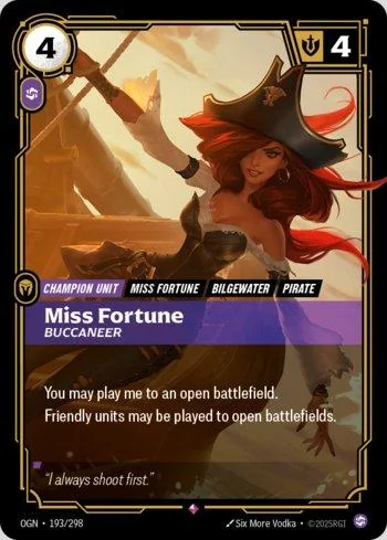Miss Fortune, Buccaneer 193 de Origins
