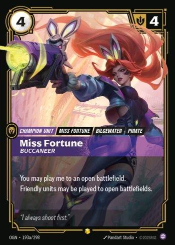 Miss Fortune, Buccaneer 193A de Origins