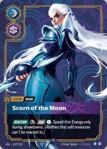 Diana, Scorn of the Moon 197 de Riftbound Unleashed