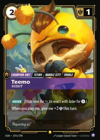 Teemo, Scout 197A de Origins