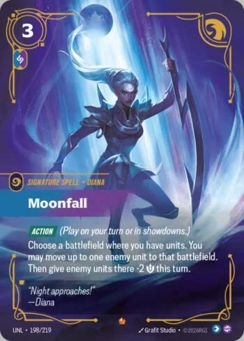 Moonfall 198 de Riftbound Unleashed