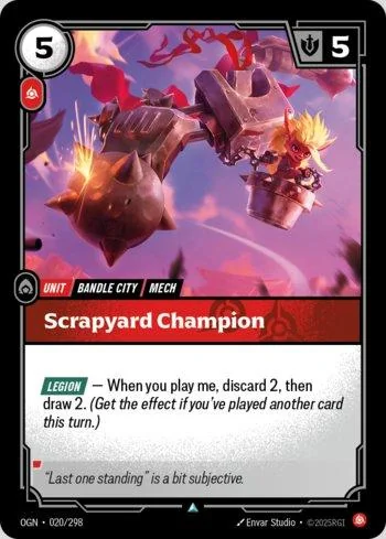 Scrapyard Champion 20 de Origins