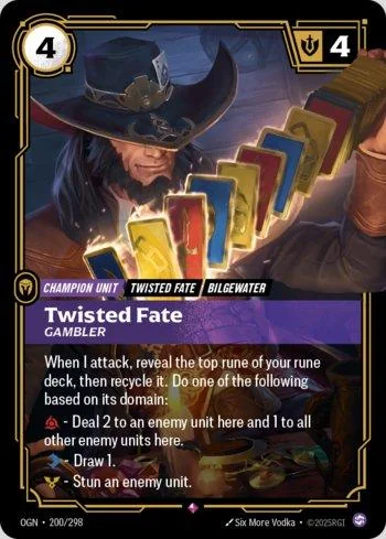 Twisted Fate, Gambler 200 de Origins