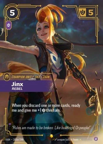 Jinx, Rebel 202A de Origins