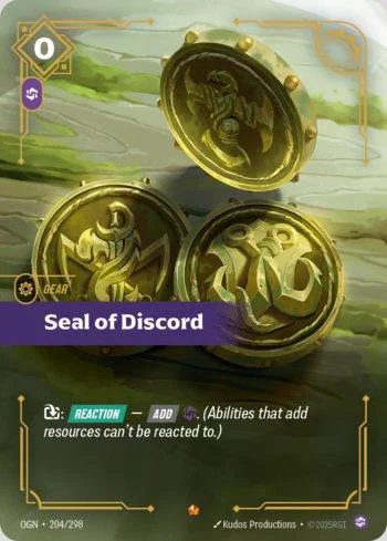 Seal of Discord 204 de Origins