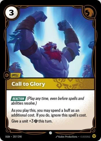 Call to Glory 207 de Origins