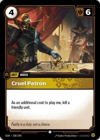 Cruel Patron 208 de Origins