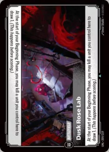 Dusk Rose Lab 209 de Riftbound Unleashed