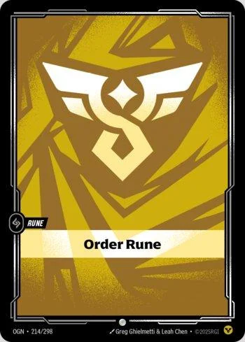 Order Rune 214 de Origins