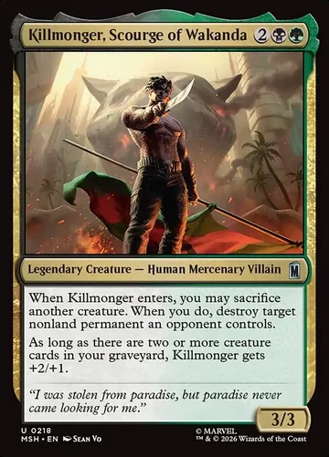Killmonger, Scourge of Wakanda de Marvel Super Heroes