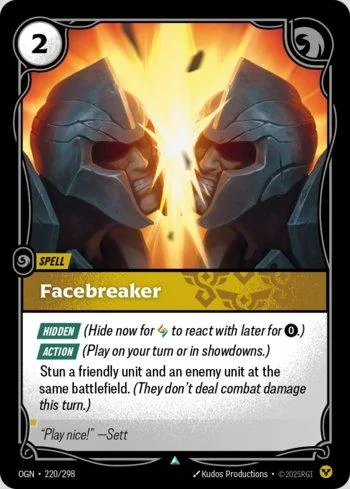 Facebreaker 220 de Origins