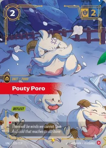 Pouty Poro 220 de Riftbound Unleashed