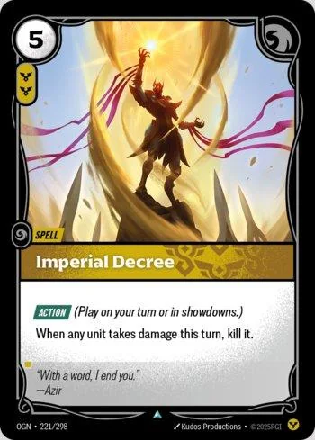 Imperial Decree 221 de Origins
