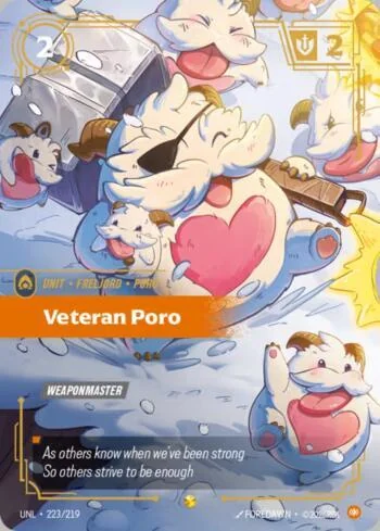 Veteran Poro 223 de Riftbound Unleashed