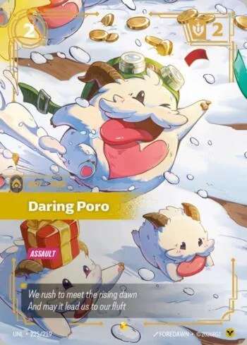 Daring Poro 225 de Riftbound Unleashed