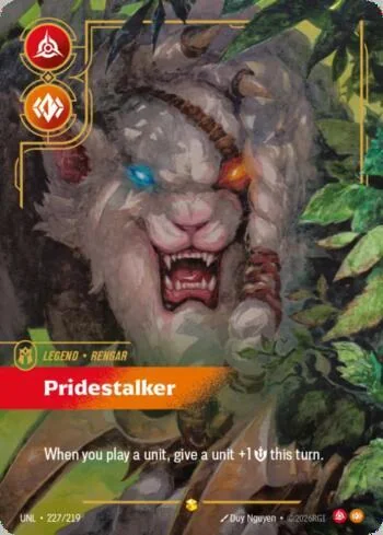 Rengar, Pridestalker 227 de Riftbound Unleashed