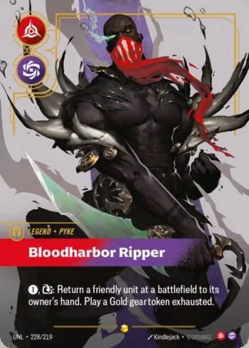Pyke, Bloodharbor Ripper 228 de Riftbound Unleashed