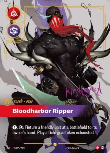 Pyke, Bloodharbor Ripper 228S de Riftbound Unleashed