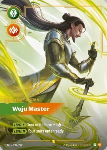 Master Yi, Wuju Master 231 de Riftbound Unleashed