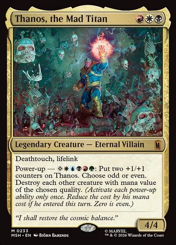 Thanos, the Mad Titan de Marvel Super Heroes