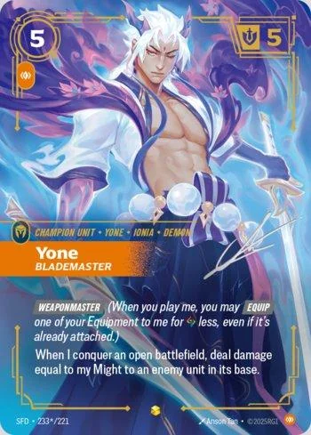 Yone, Blademaster 233S de Spiritforged