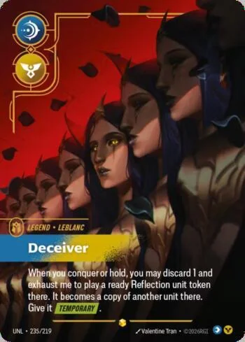 LeBlanc, Deceiver 235 de Riftbound Unleashed