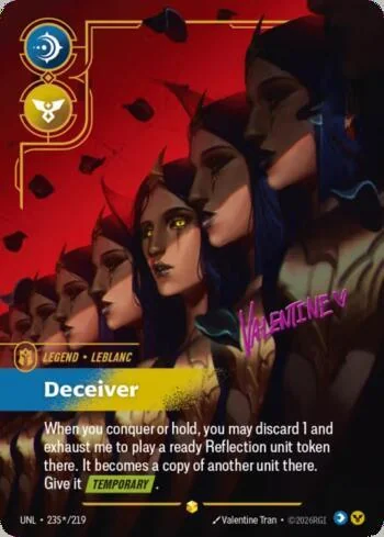 LeBlanc, Deceiver 235S de Riftbound Unleashed