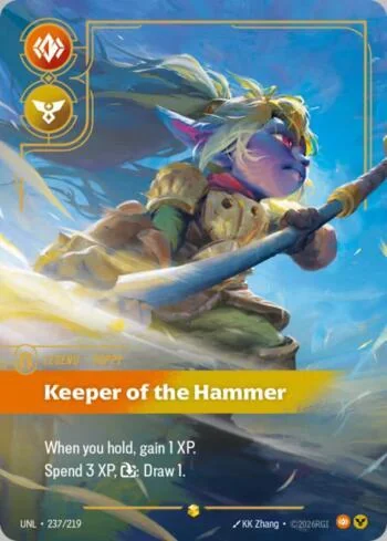 Keeper of the Hammer 237 de Riftbound Unleashed