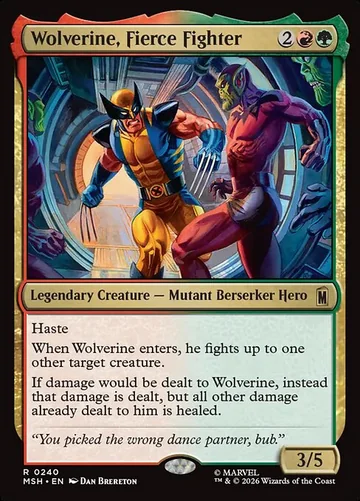 Wolverine, Fierce Fighter de Marvel Super Heroes
