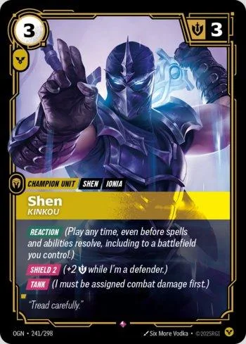 Shen, Kinkou 241 de Origins