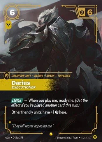 Darius, Executioner 243A de Origins