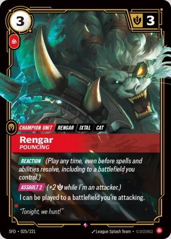 Rengar, Pouncing 25 de Spiritforged