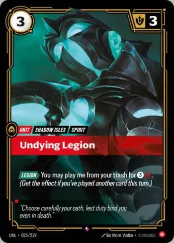 Undying Legion 25 de Riftbound Unleashed