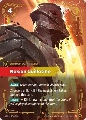 Noxian Guillotine 254 de Origins
