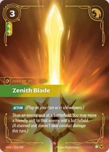 Zenith Blade 262 de Origins