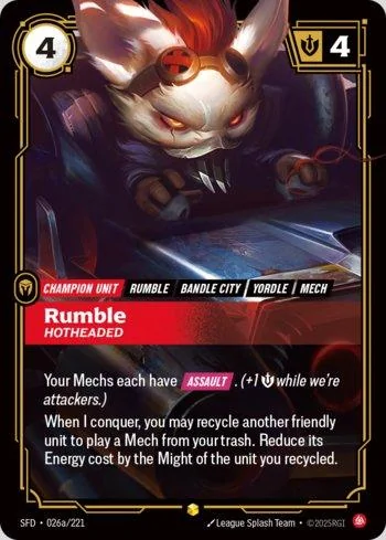 Rumble, Hotheaded 26A de Spiritforged