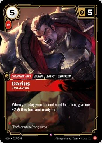 Darius, Trifarian 27 de Origins