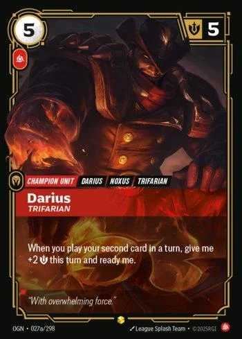 Darius, Trifarian 27A de Origins